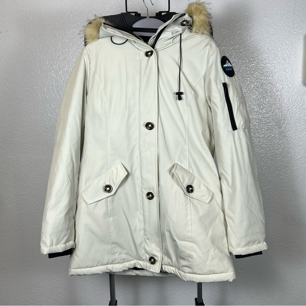 HSNW Women's Winter Ski Snow Hooded Jacket Waterproof & Windproof Size M